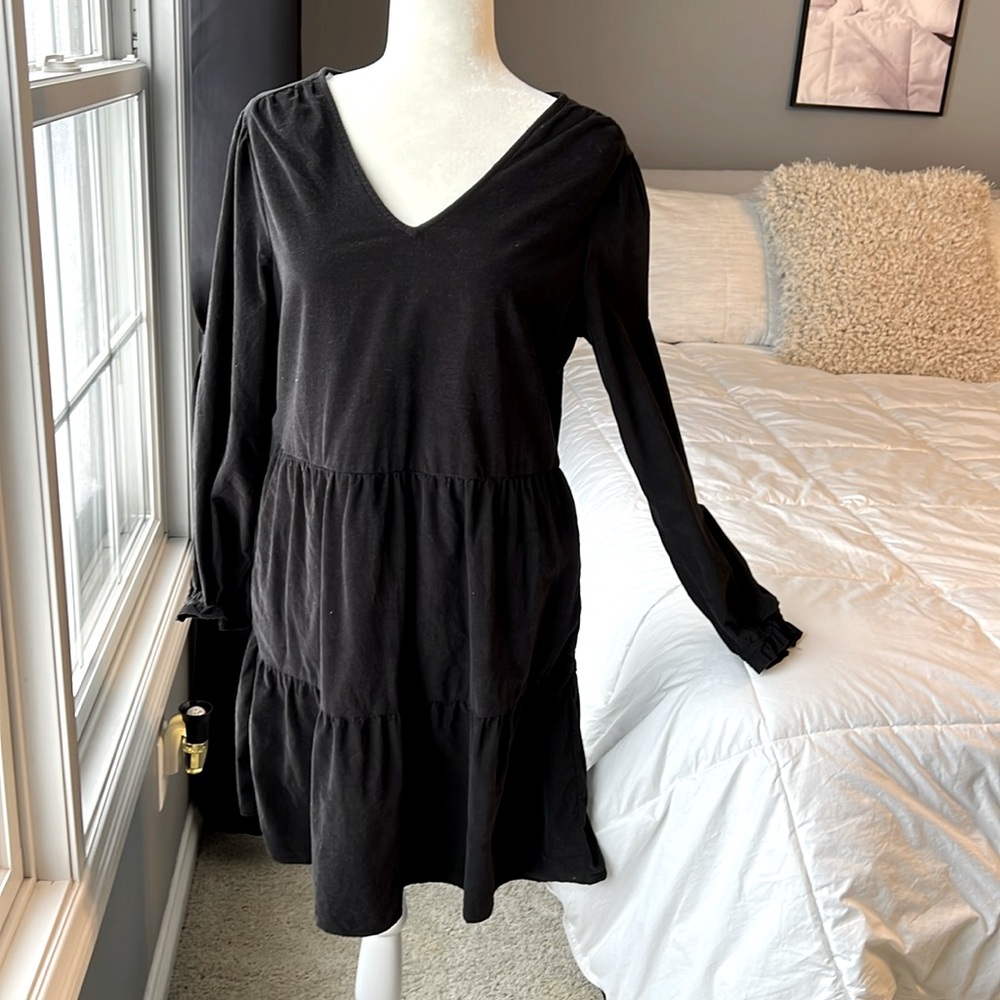 Ladies Time and True Fit and Flare Long Sleeve Dress